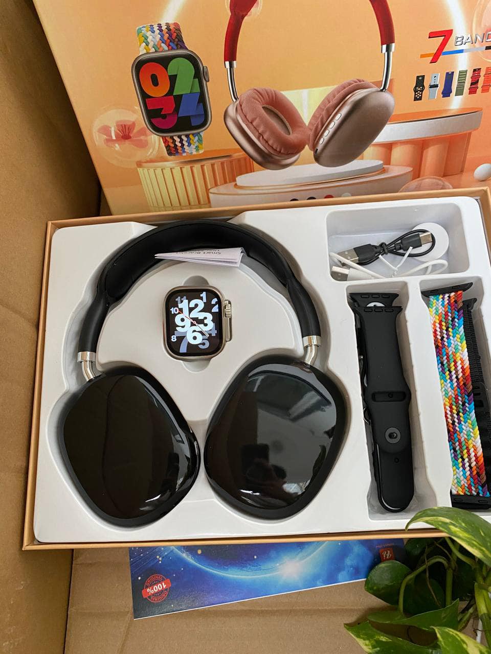 P9 Series 10 Wireless Headphones and Smart Watch Gift Set