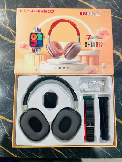 P9 Series 10 Wireless Headphones and Smart Watch Gift Set