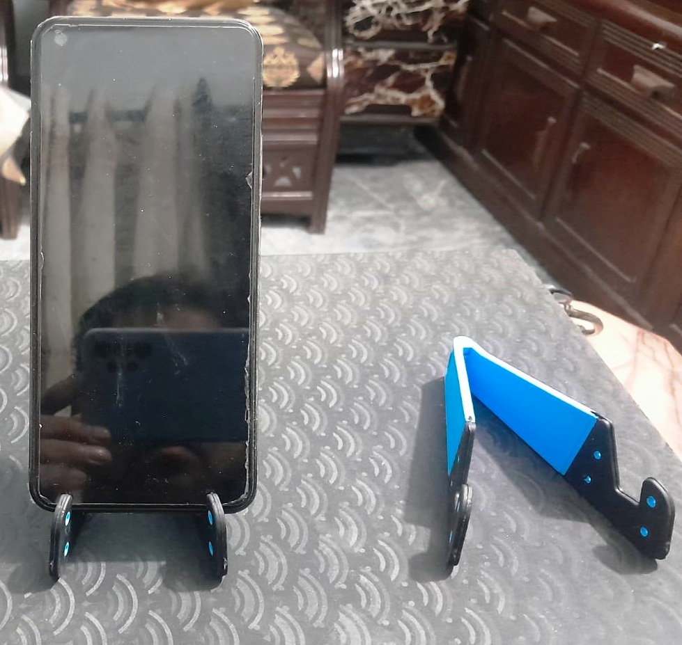 Premium Foldable Mobile Stand – Adjustable Desk Phone Holder for All Smartphones