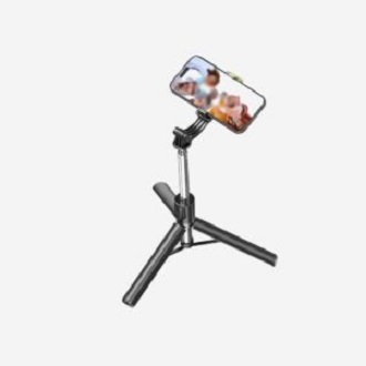 R1SL 5.57 Feet (66.9") Selfie Stick Tripod with LED Light & Bluetooth Remote