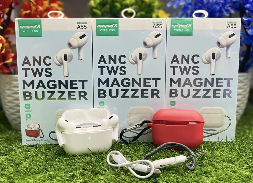 ANC TWS Magnet Buzzer Wireless Earbuds
