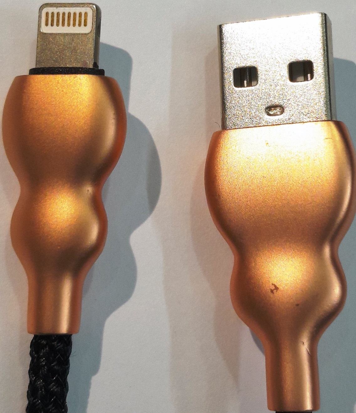 Gold Lightning USB Cable