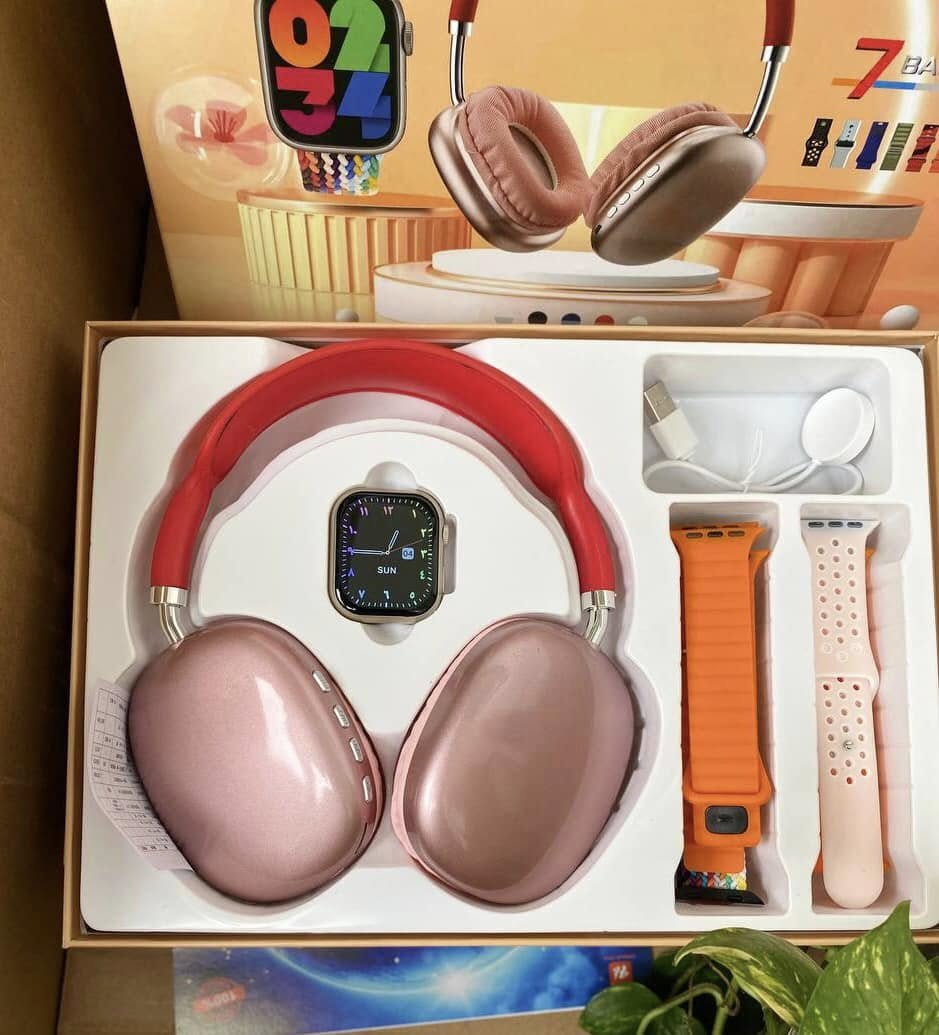 P9 Series 10 Wireless Headphones and Smart Watch Gift Set