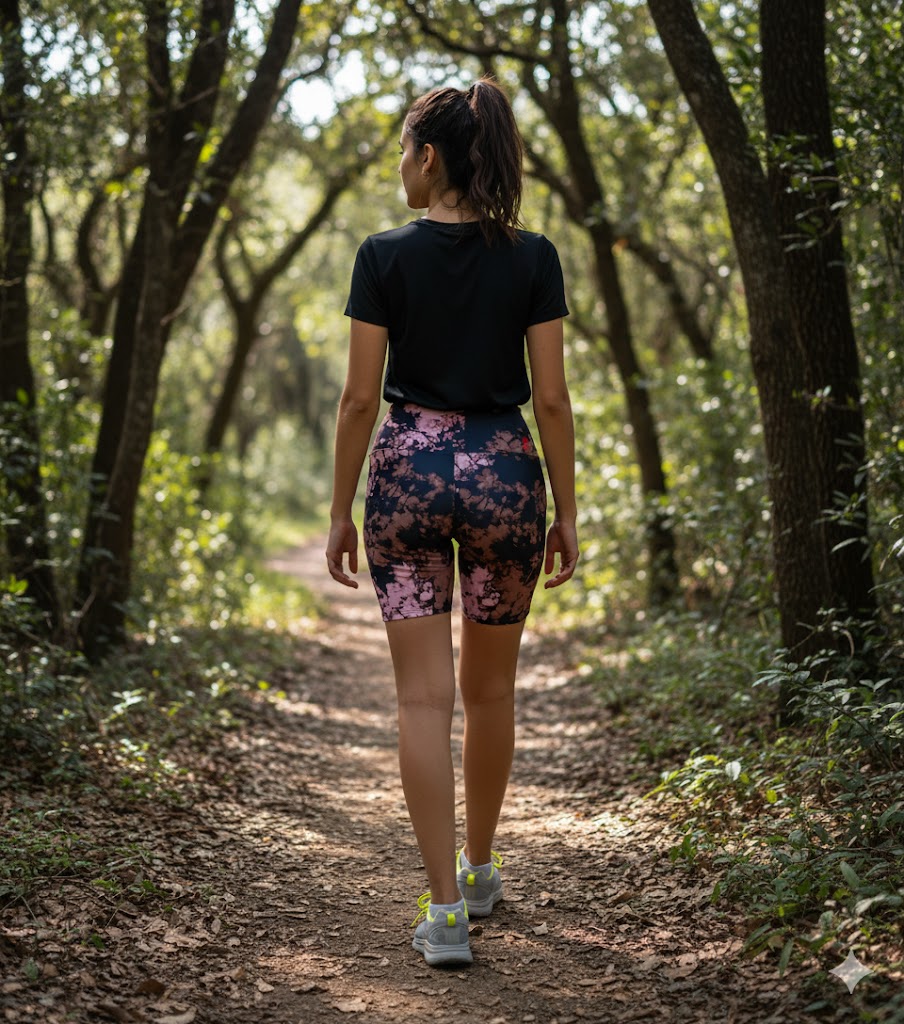 Biker deportiva marrón negro