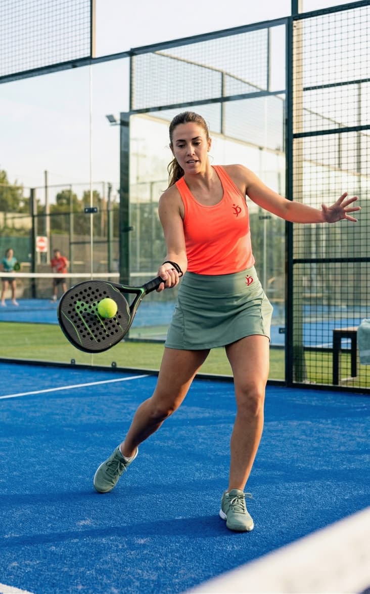 Pollera short verde oliva