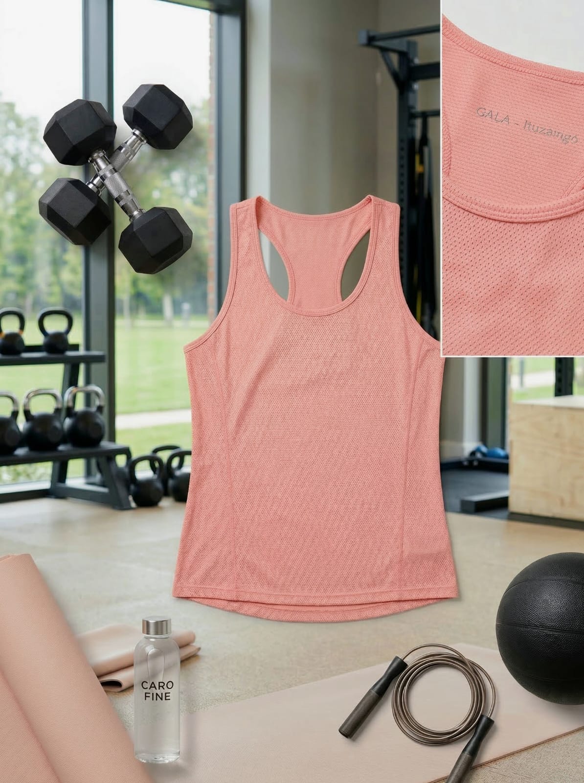 Sudadera dry fit  salmón