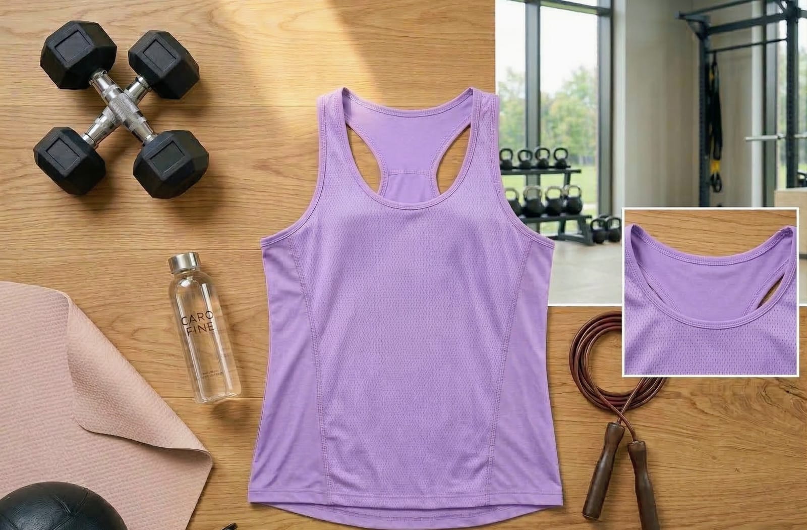 Sudadera dry fit lila