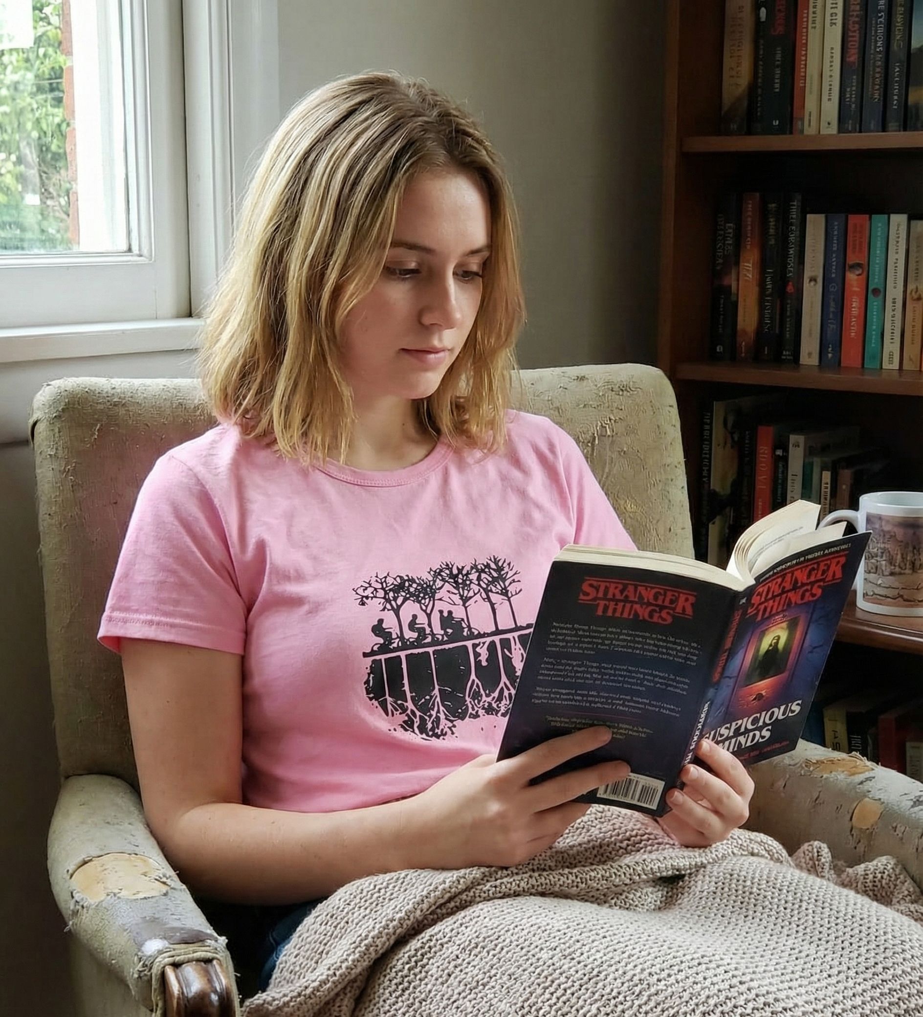 Remera rosa de Stranger Things