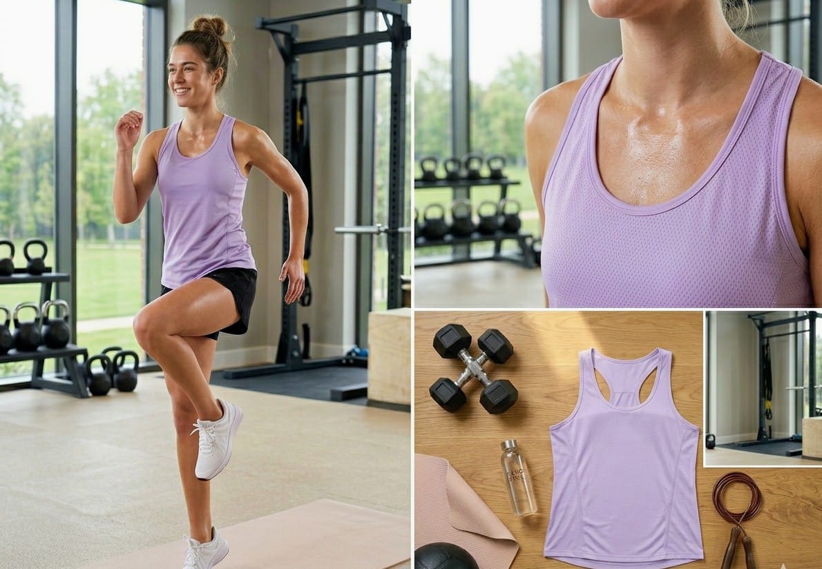 Sudadera dry fit lila