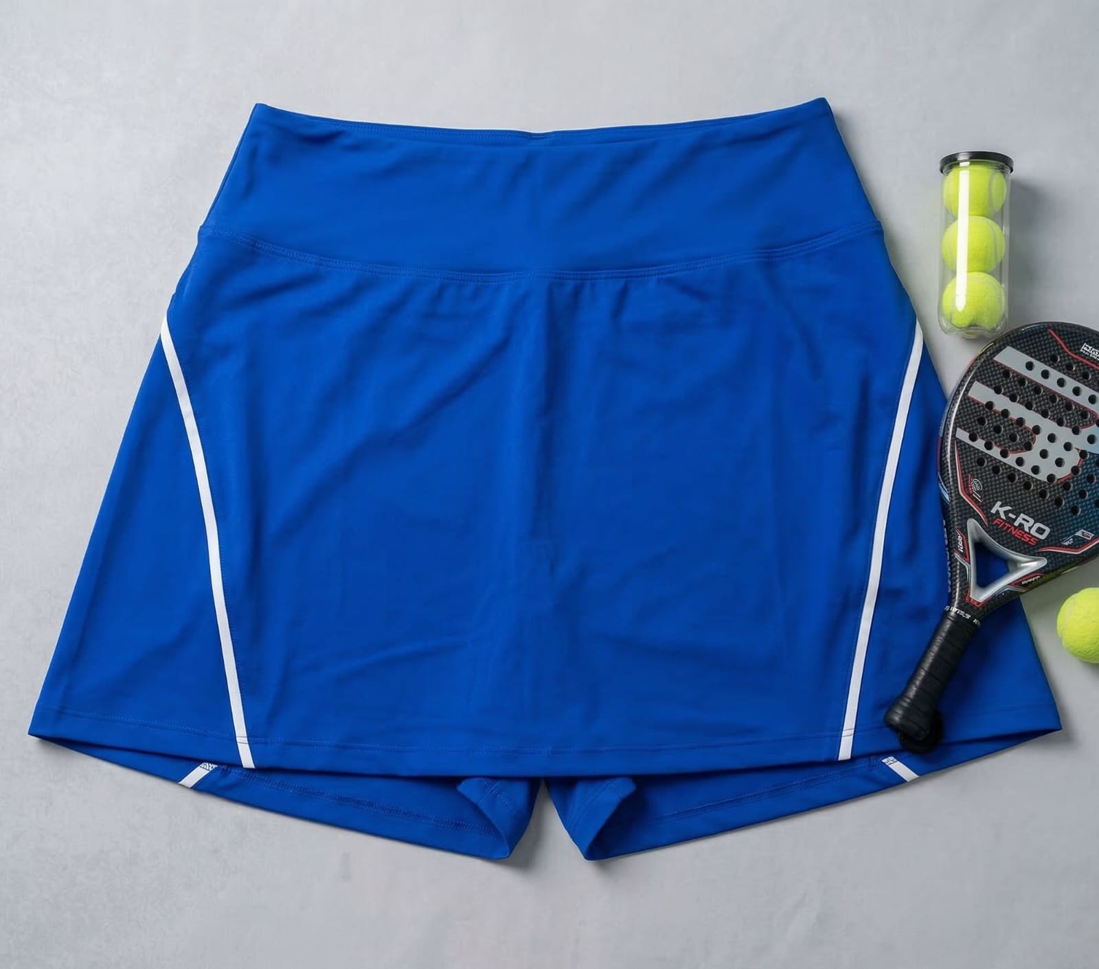 Pollera short azul francia