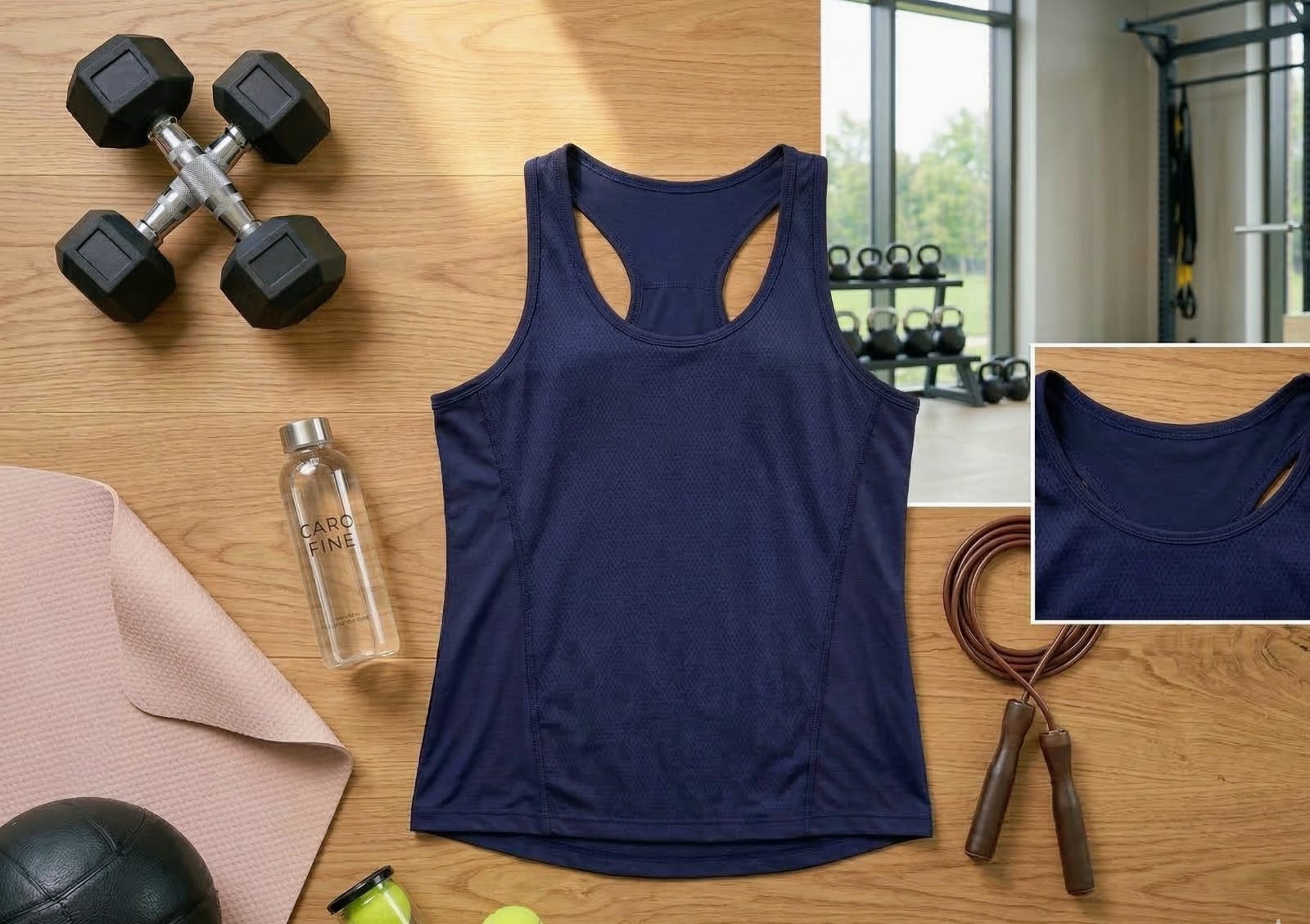 Sudadera dry fit azul marino