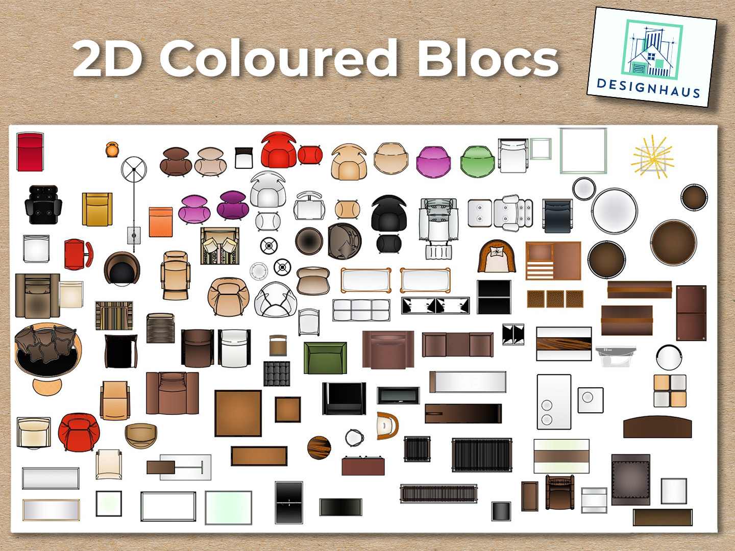 2000+ 2D COLOURED Blocks