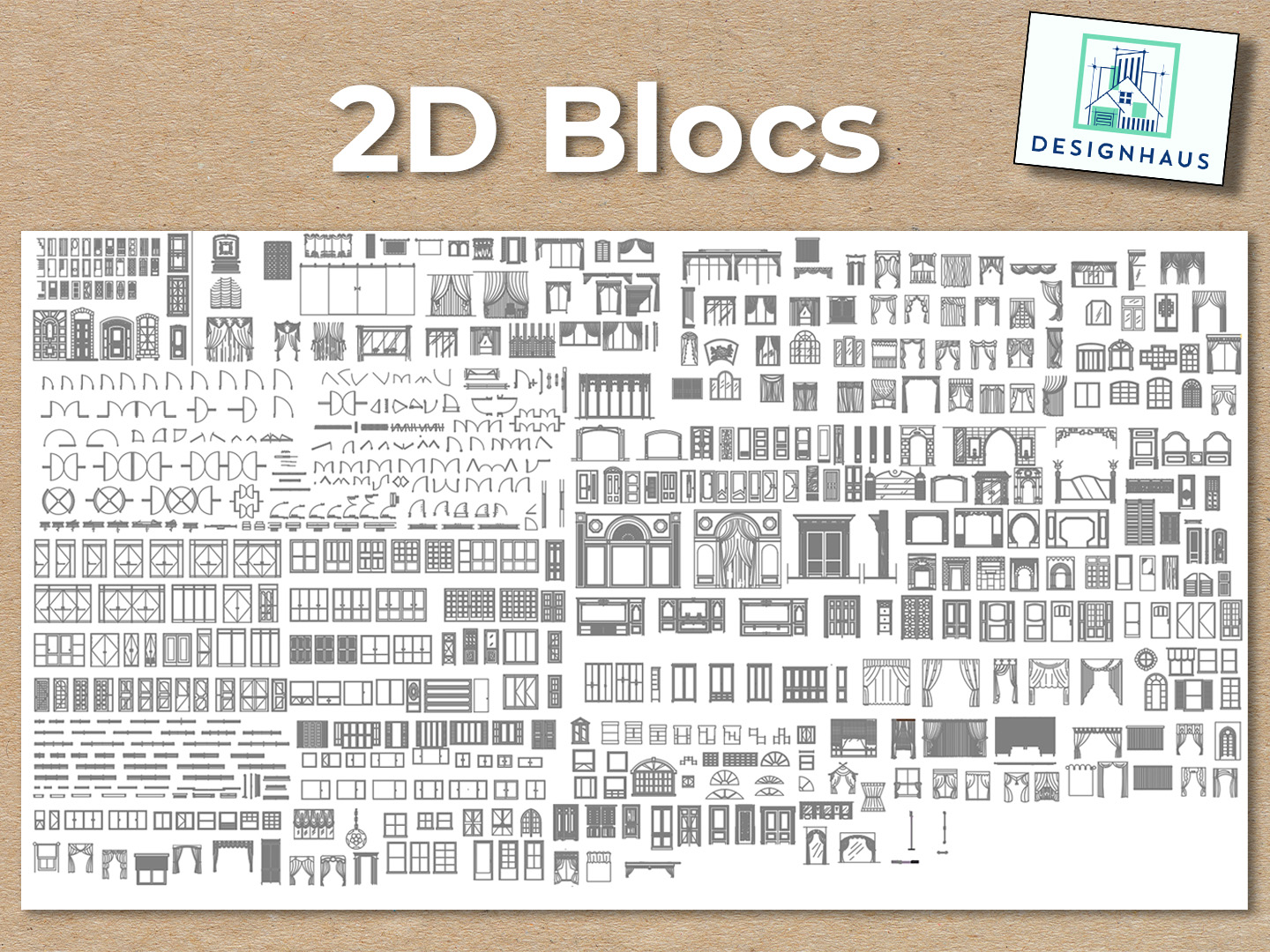 1500+ 2D Standard Blocks