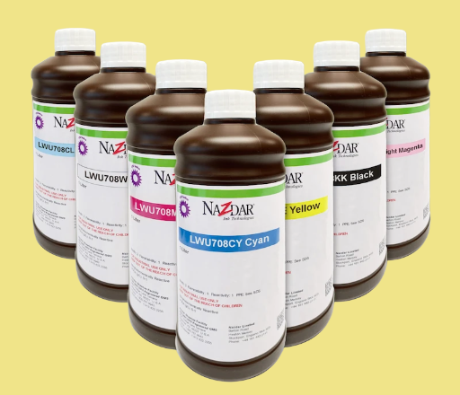 Nazdar 708 Serisi Mürekkep Lus 170 Uyumlu 1Lt Chip