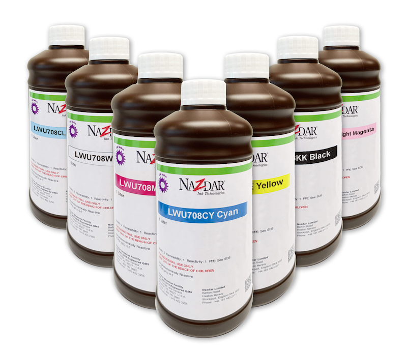 Nazdar 708 Serisi Mürekkep Lus 170 Uyumlu 1Lt Chip