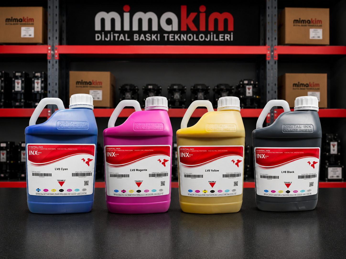 INX Lv8 Starfire Konica Dijital Baskı Solvent Mürekkebi