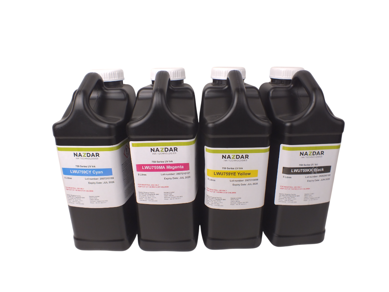 Nazdar 759 Led Uv  Serisi Yazıcı Mürekkepleri