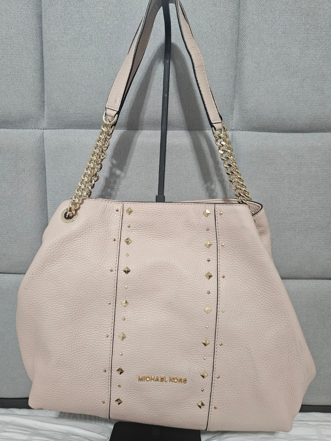 Michael Kors Pink Leather Tote Bag