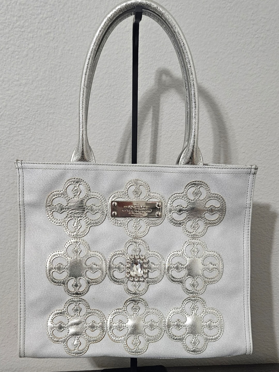 Coach Silver-Accent Tote Bag