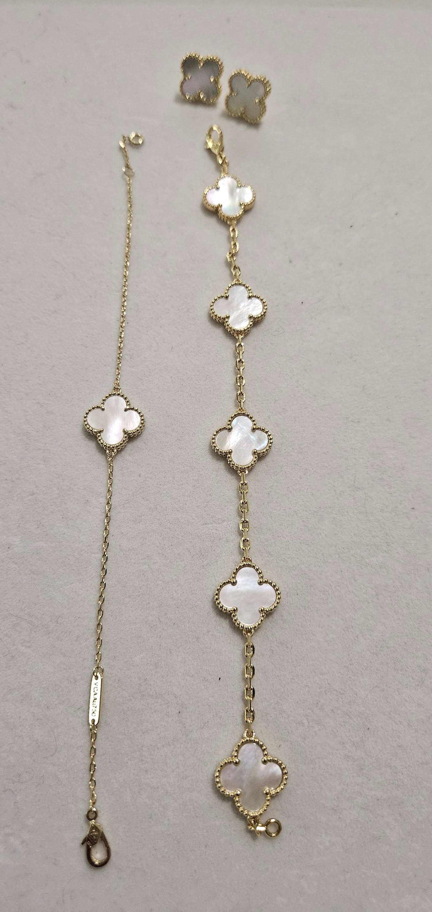 Elegant Four-Leaf Clover Jewelry Set