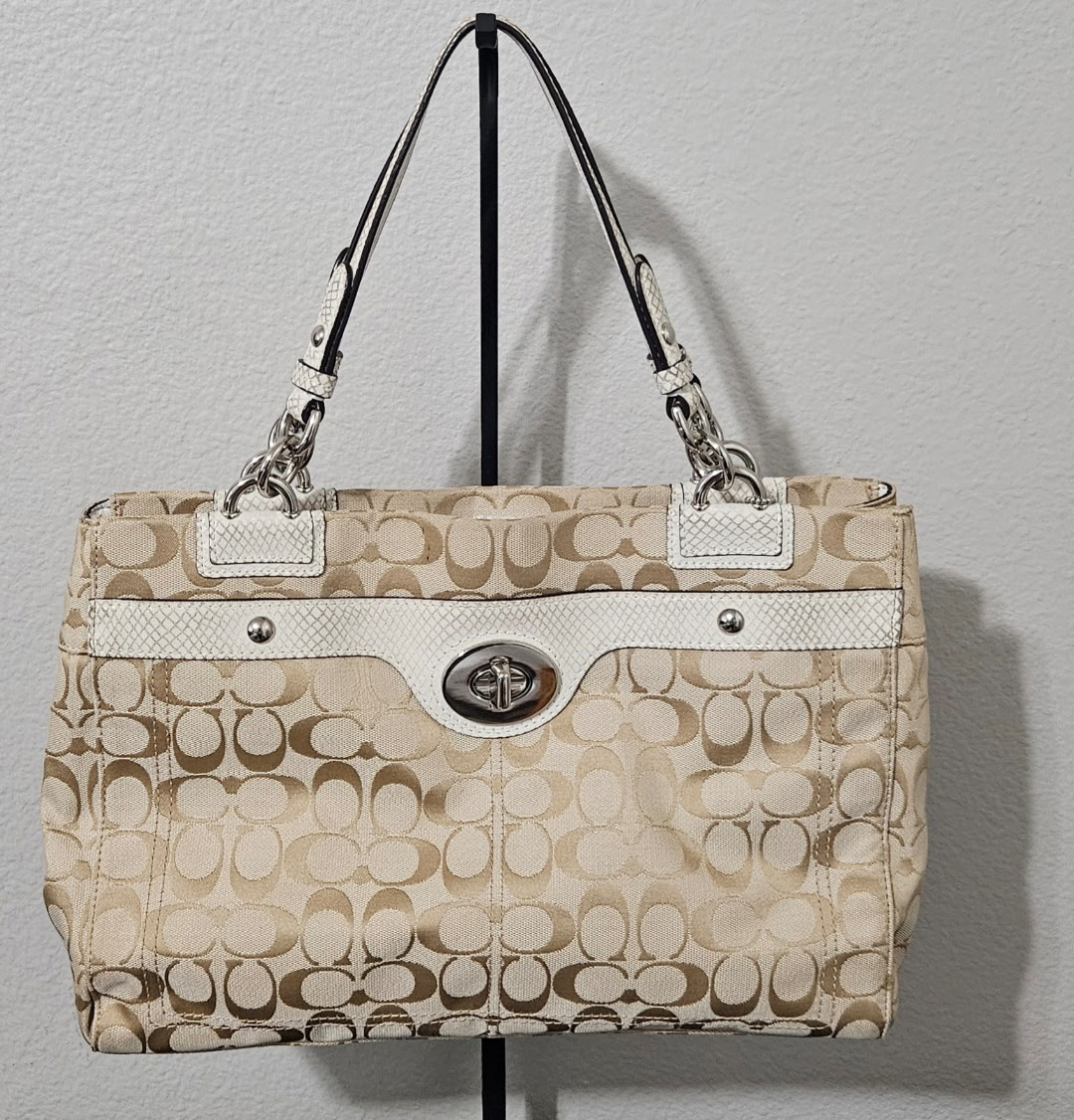 Coach Signature Canvas Tote Bag