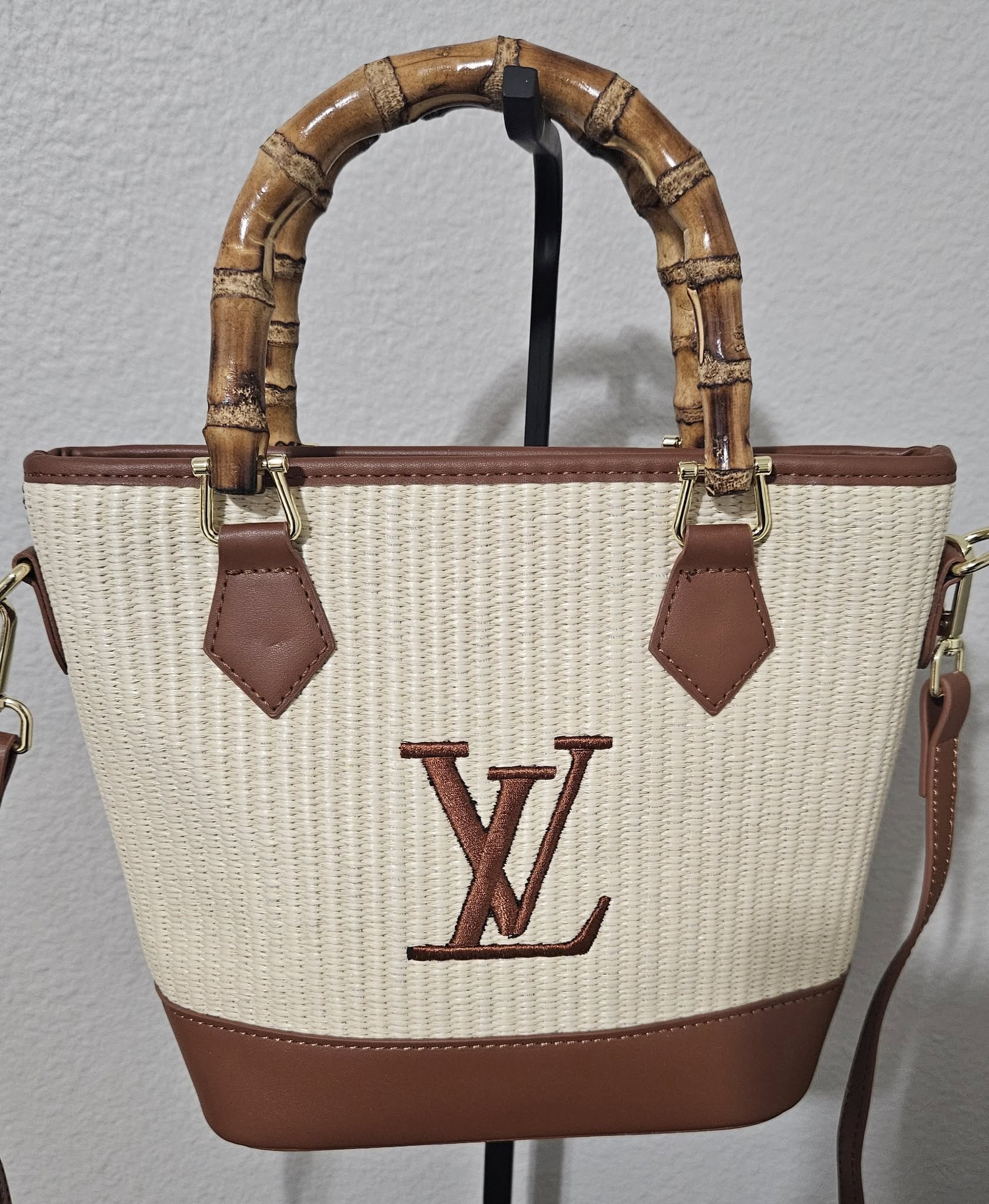 LV Monogram Bamboo Handle Tote Bag
