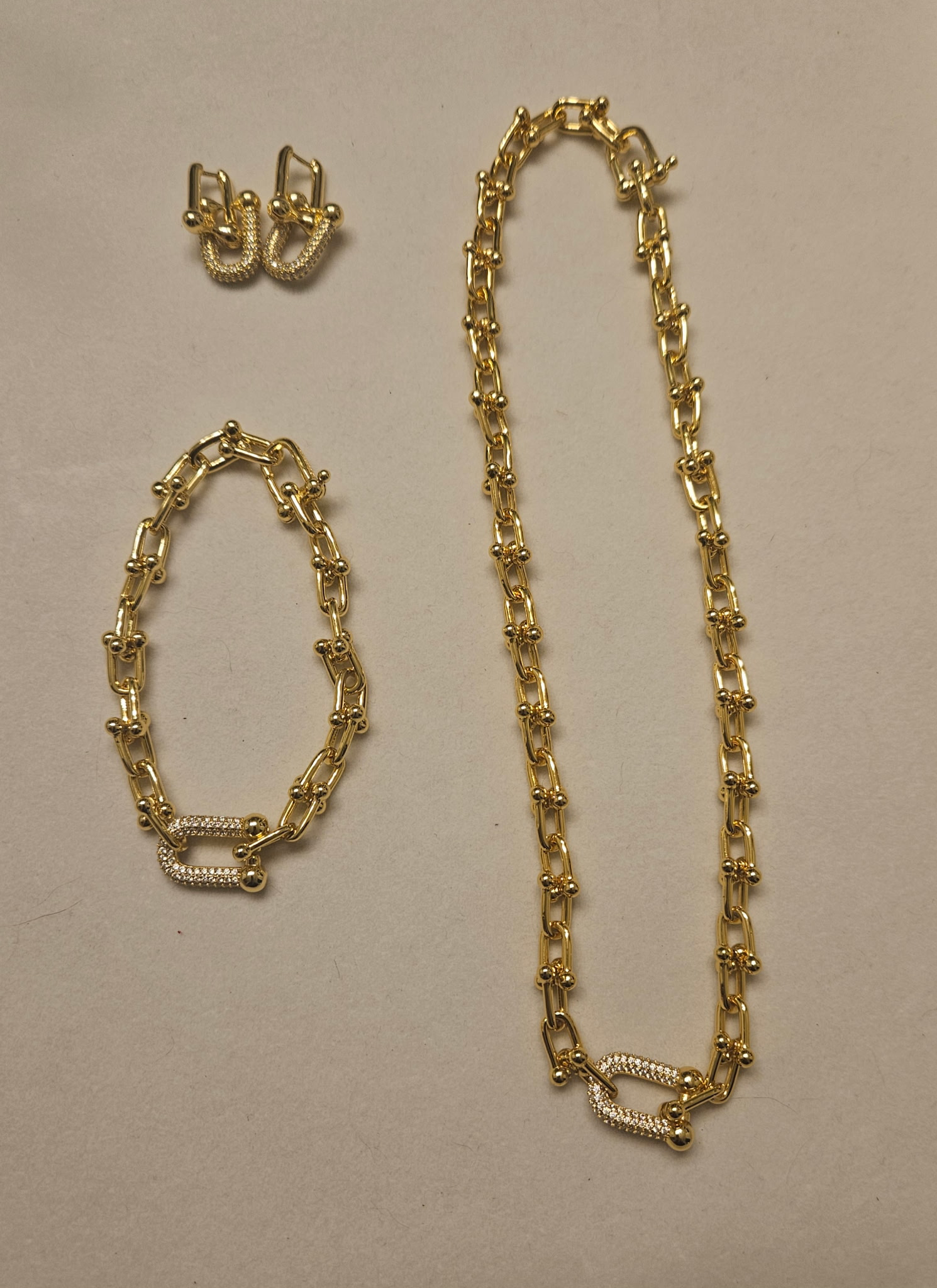 Gold-Plated Jewelry Set