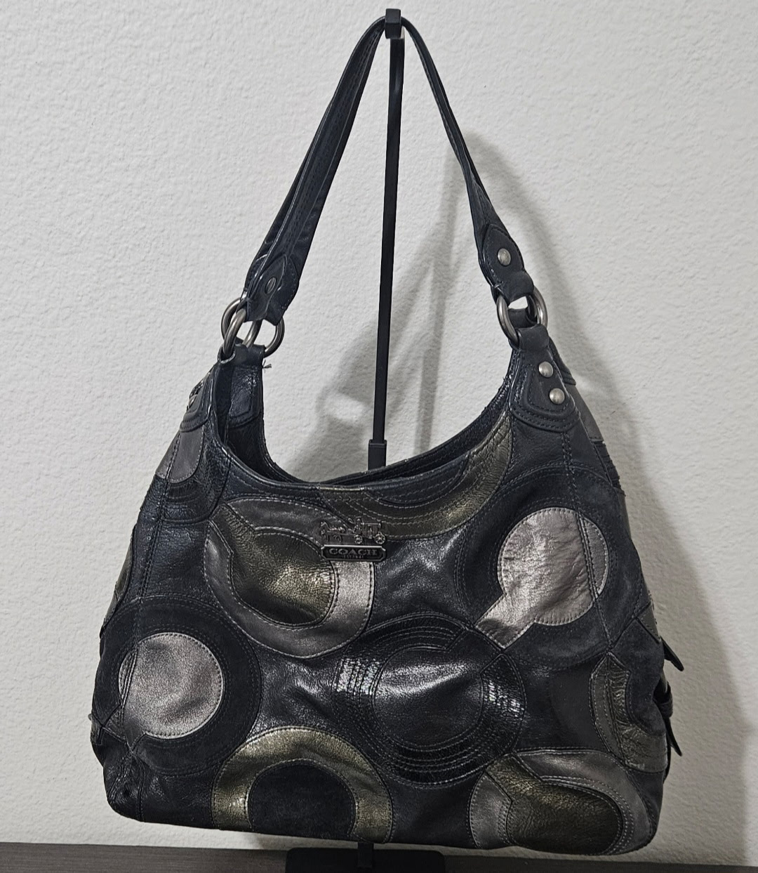 Coach Patchwork Leather Shoulder Bag