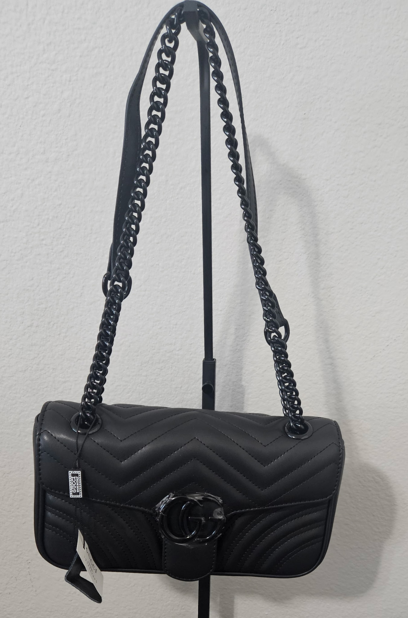 Black Quilted Shoulder Bag