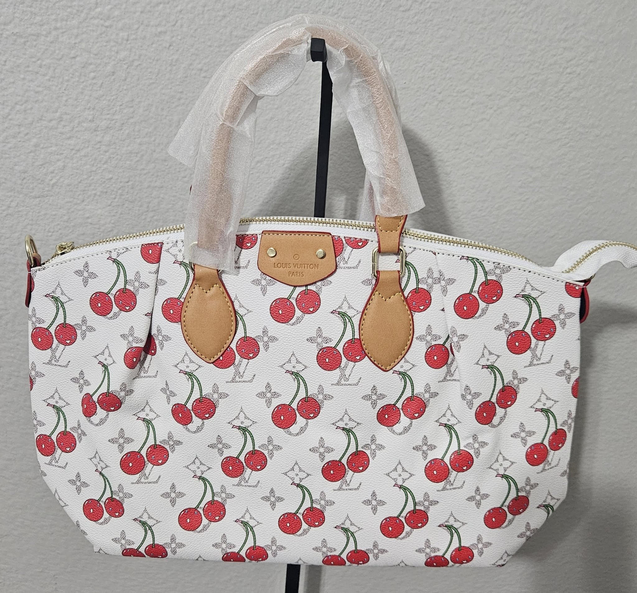 LV Cherry Print Tote Bag