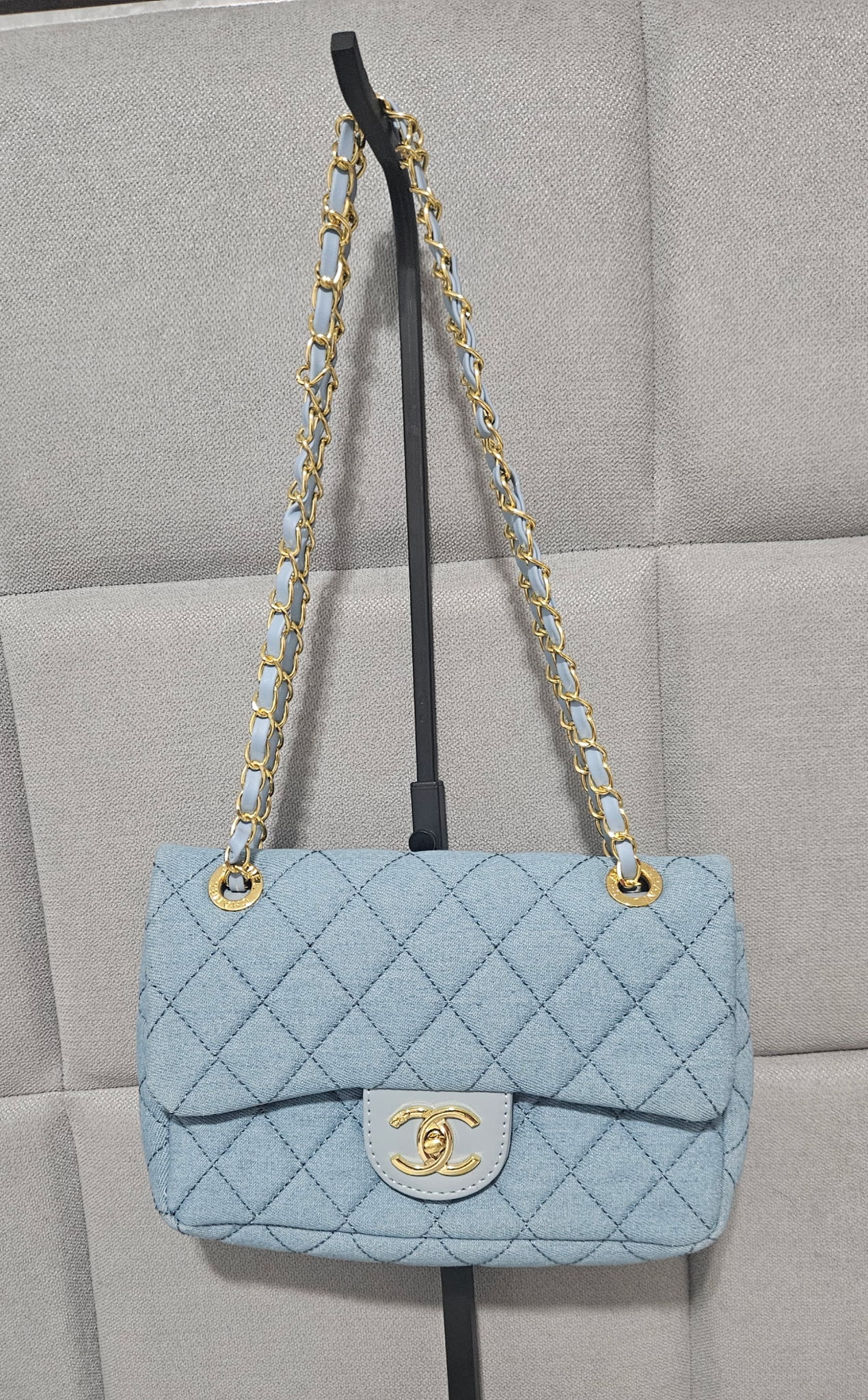 CC Quilted Shoulder Bag