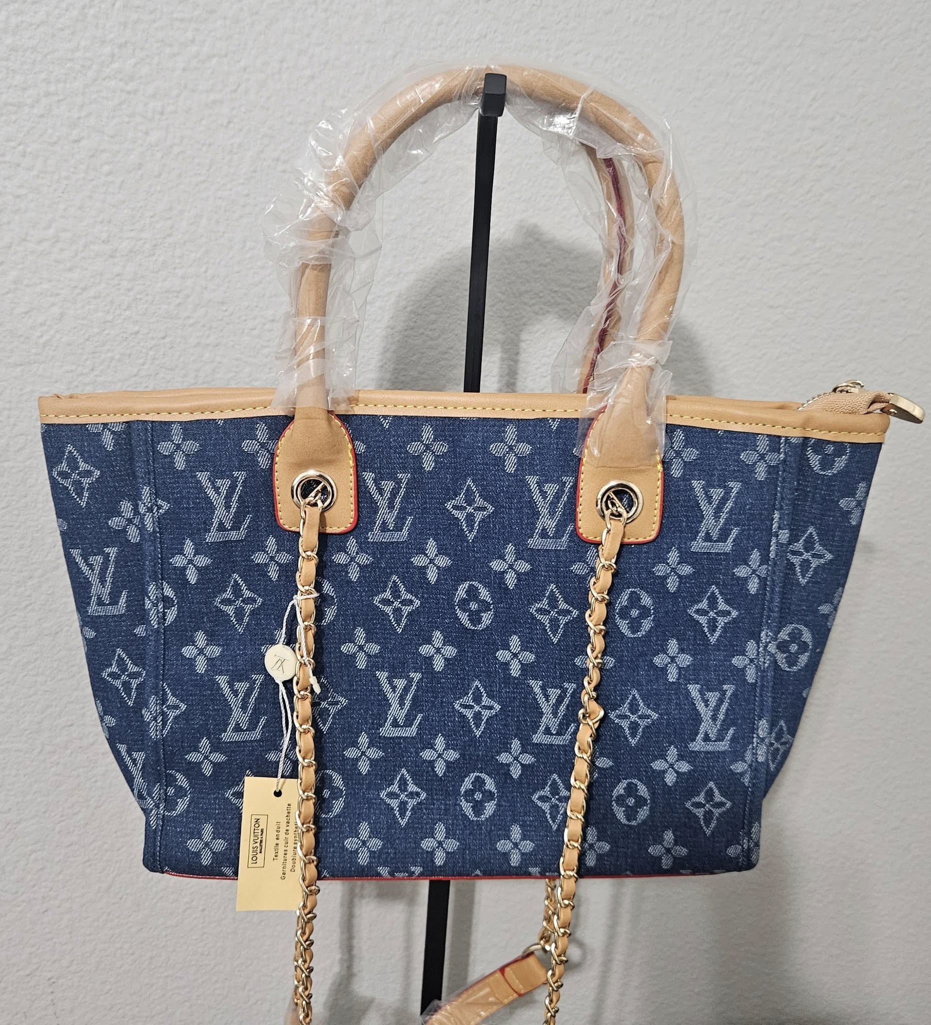 LV Monogram Denim Tote Bag