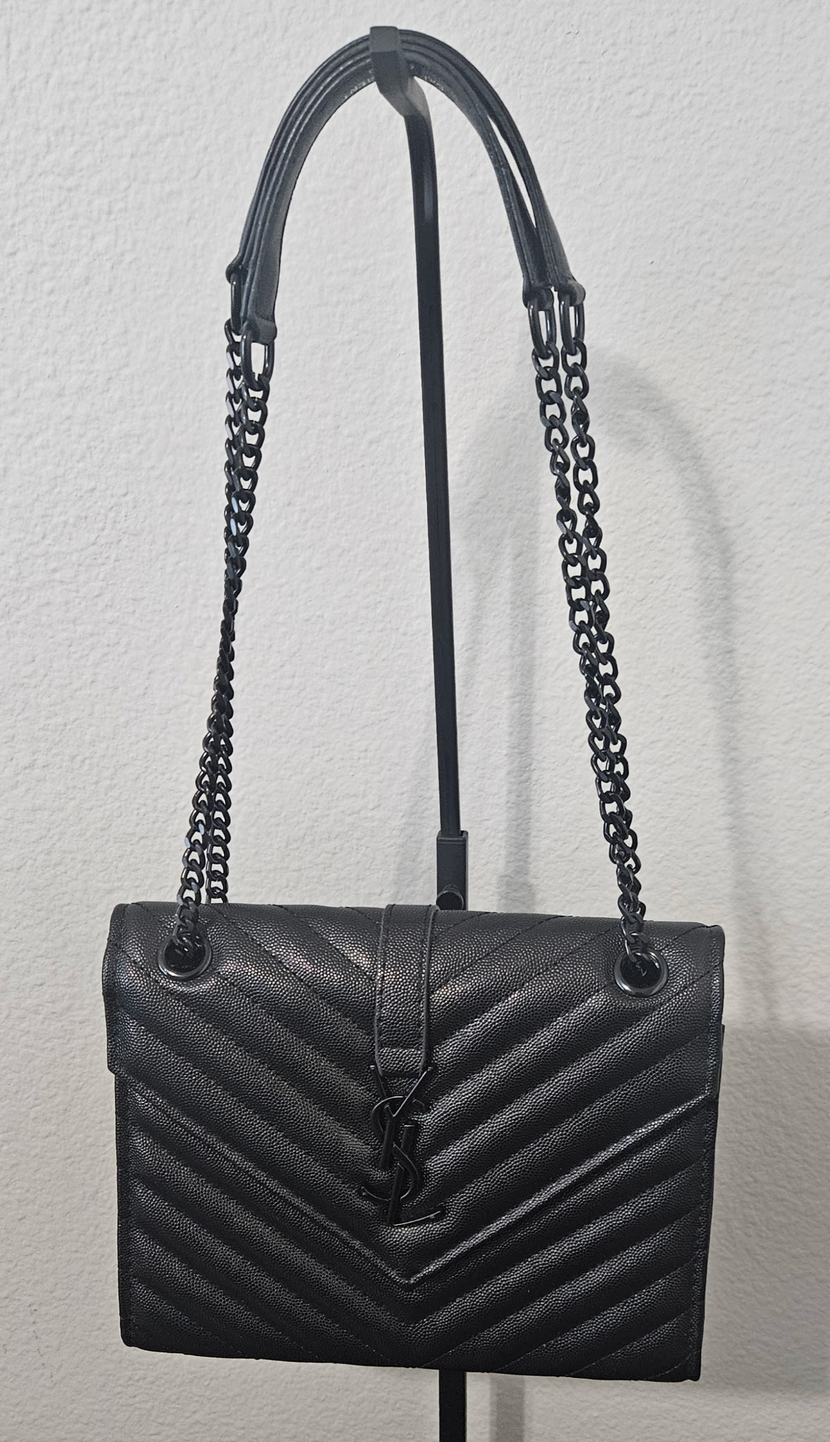YSL Black Quilted Shoulder Bag