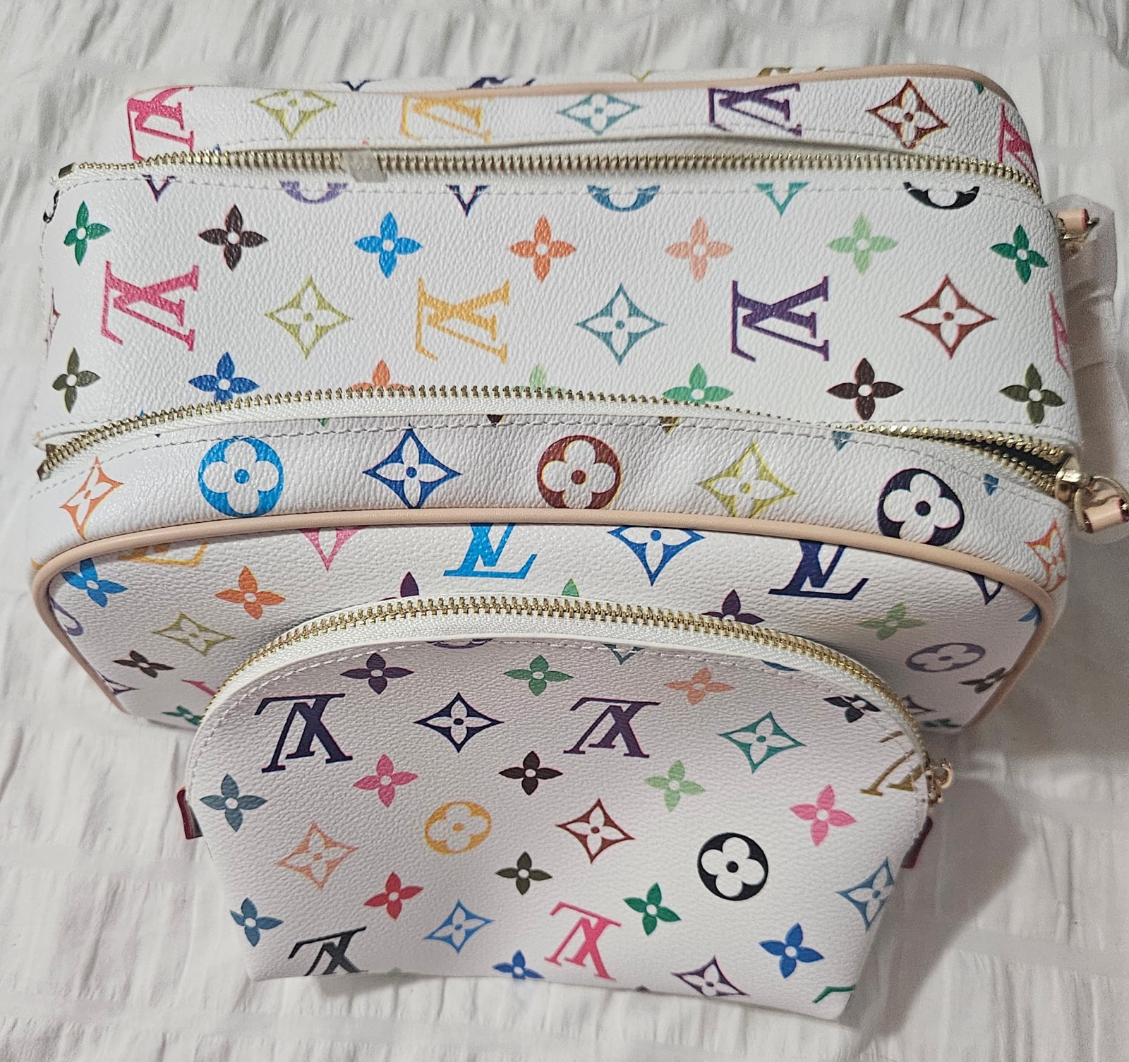 LV Multicolor Handbag Set