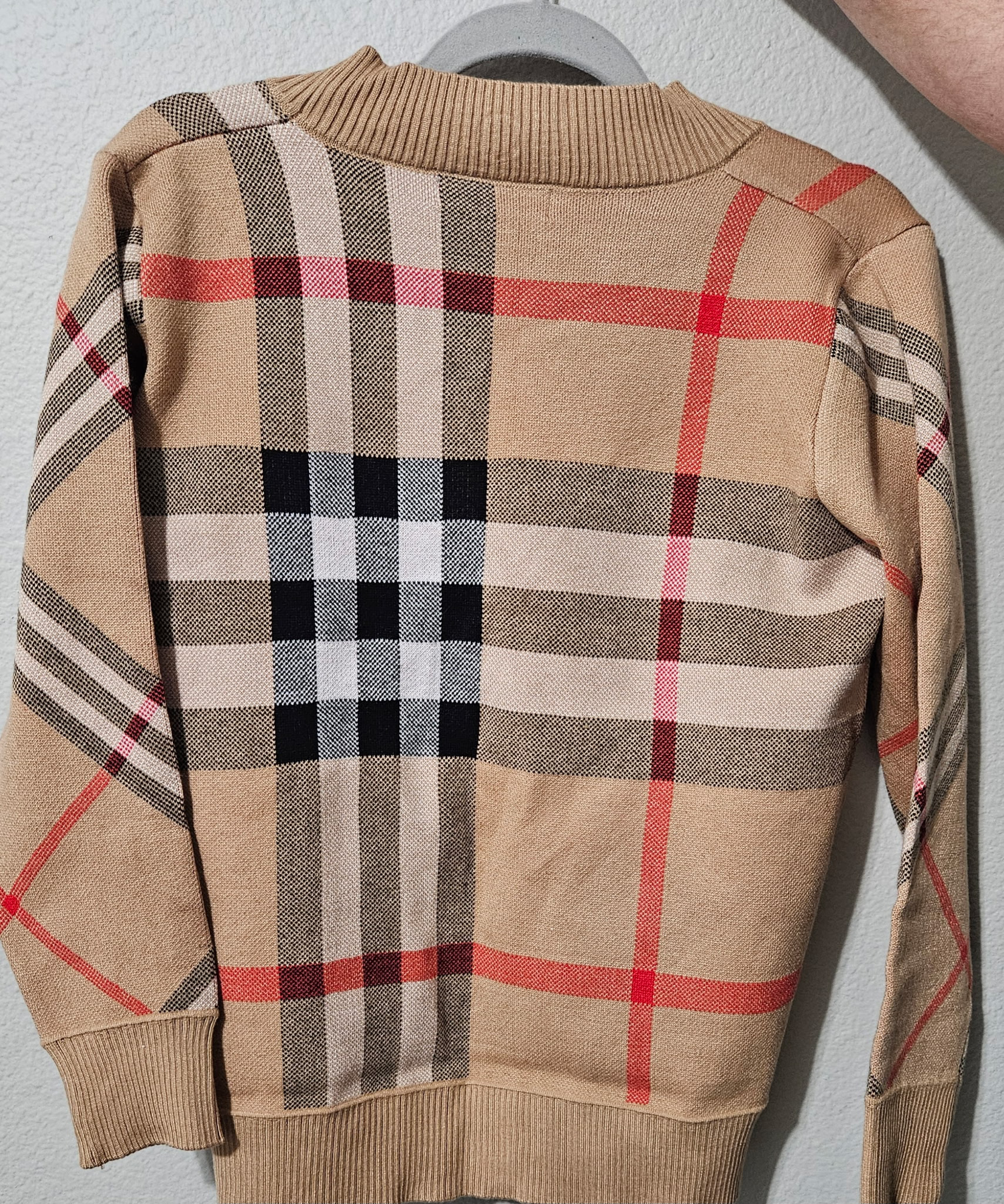 BUR Check Cardigan