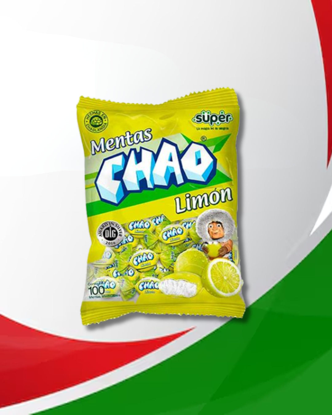 Mentas Chao Limón 24 Bolsas x 100 Unid