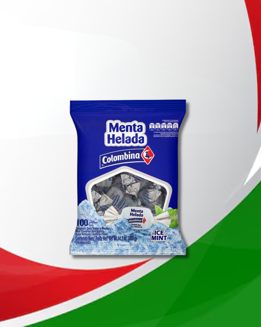 Menta Helada 4gr 18 Bolsas x 100 Unid