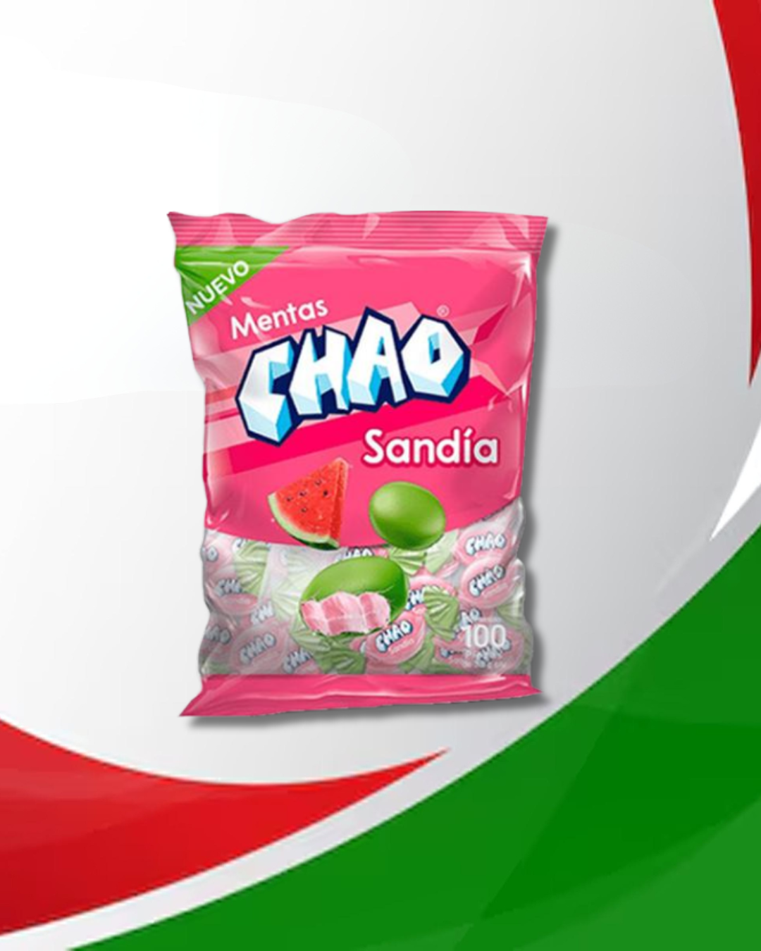 Mentas Chao Sandía 24 Bolsas x 100 Unid