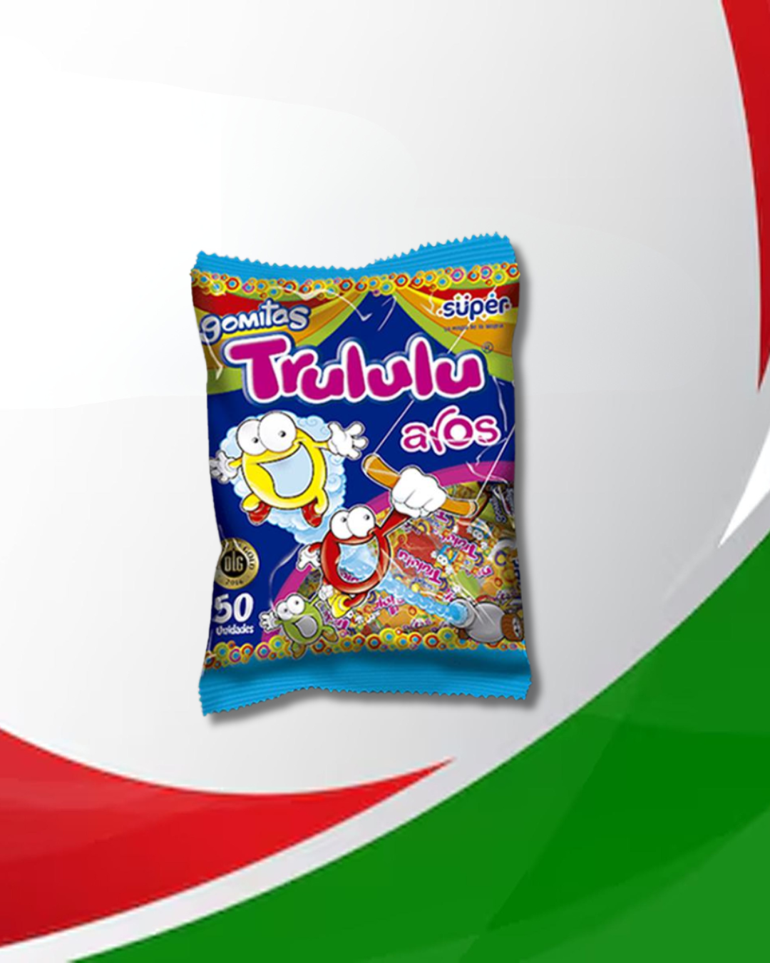 Gomitas Trululu aros 36 Bolsas x 50 Unid