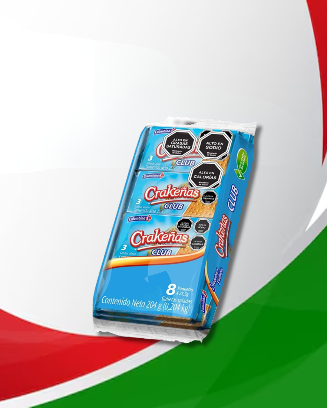 Crakeñas Club individual 24Gr 24 Bolsas x 12 Unid