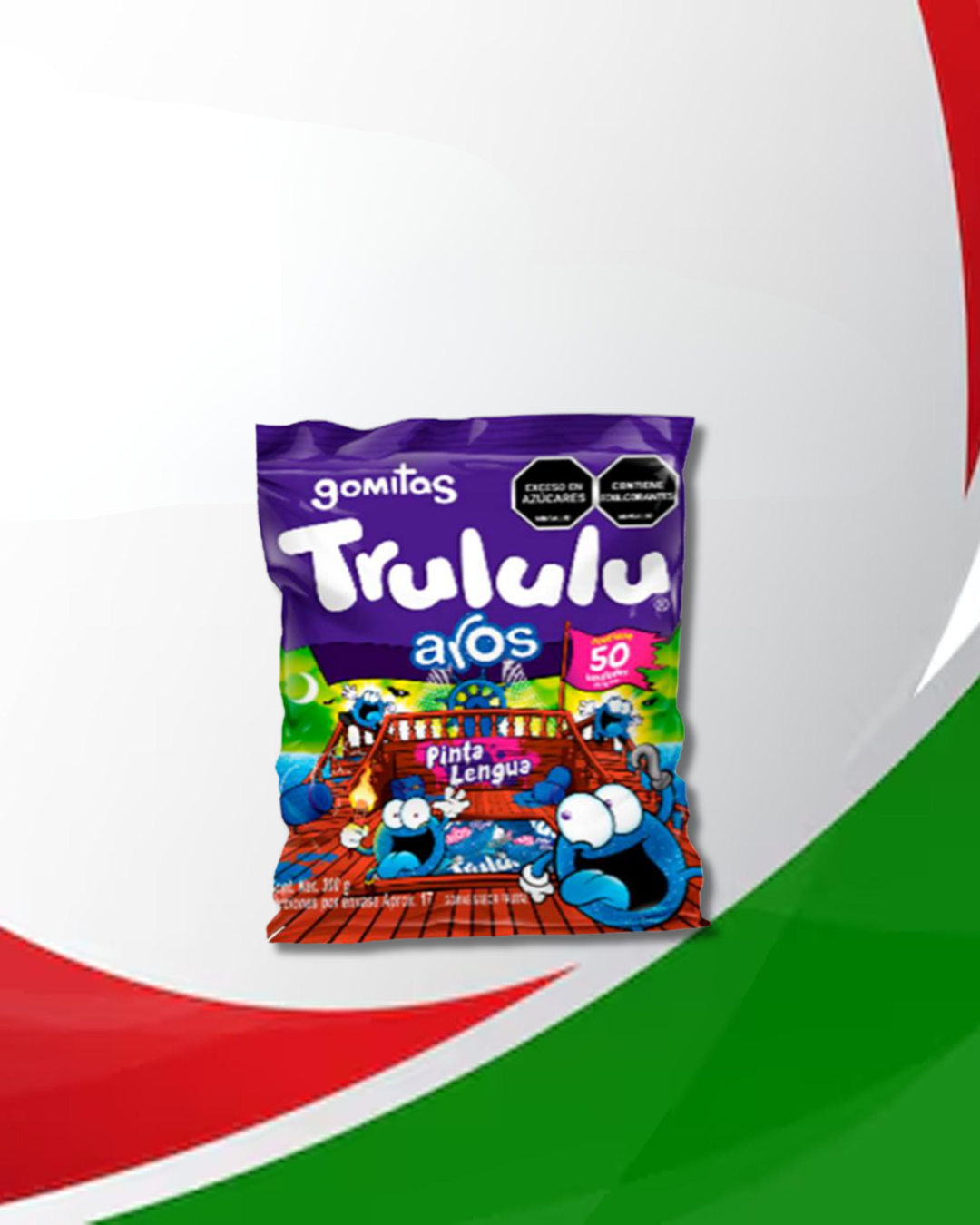 Trululu Aros Pinta Lengua 12 Bolsas x 1Kg