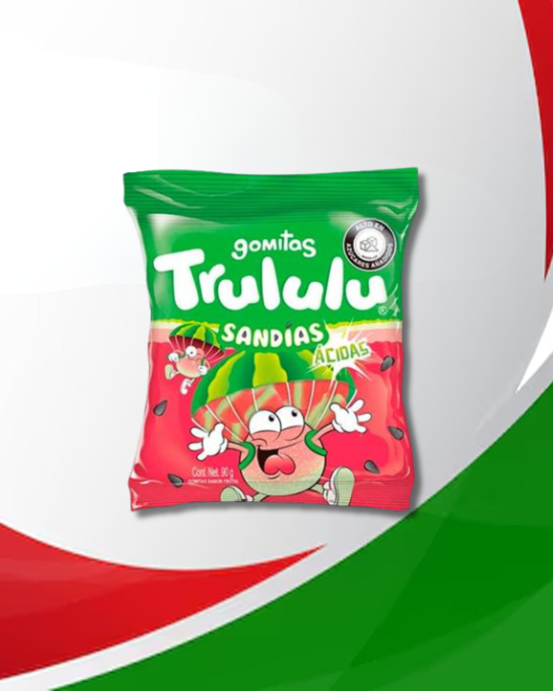 Gomitas Trululu Sandías Ácidas 24 Bolsas x 90Gr