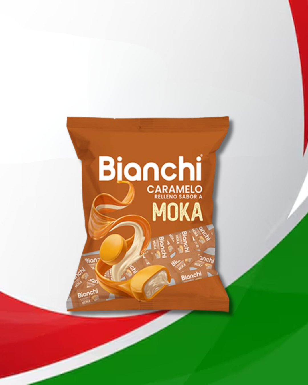 Bianchi Caramelo Relleno Sabor a Moka 18 Bolsas x 100 Unid