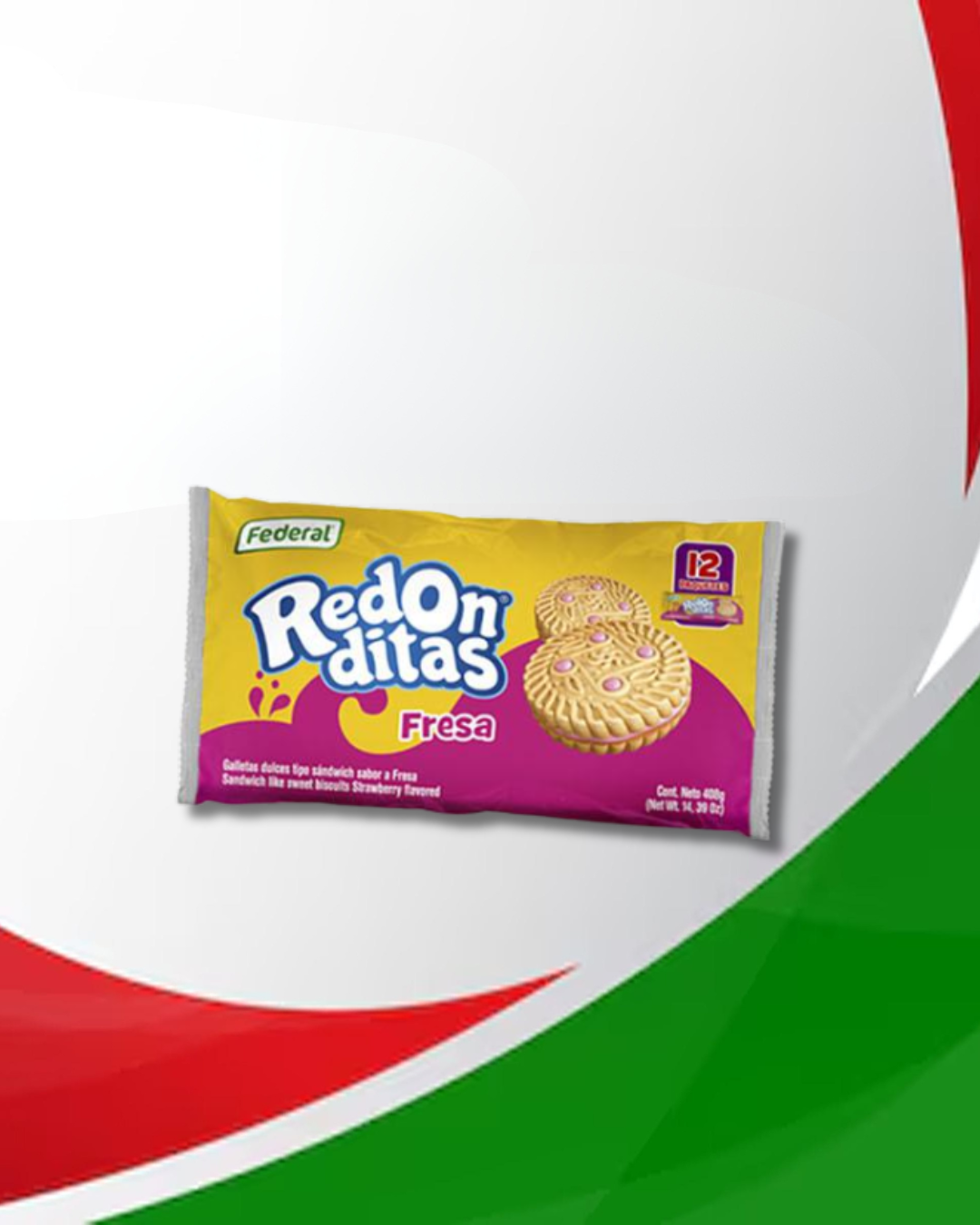 Redonditas Fresa 24 paq x 408Gr