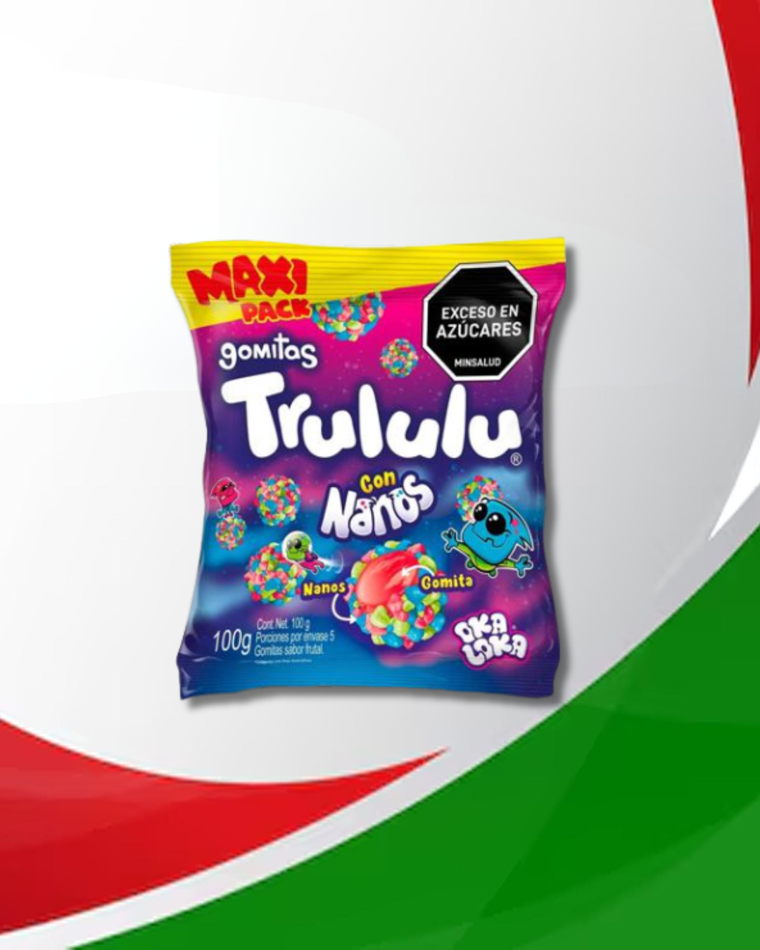 Gomitas Trululu con Nanos 24 Bolsas x 90Gr