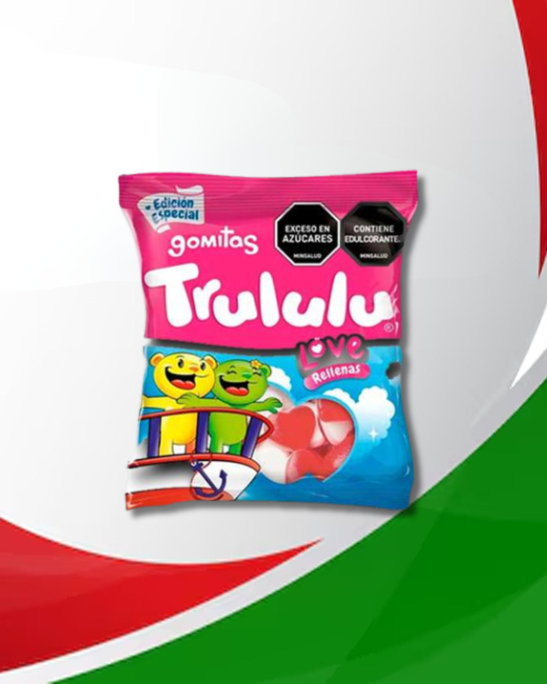 Gomitas Trululu Love Rellenas 24 Bolsas x 90Gr