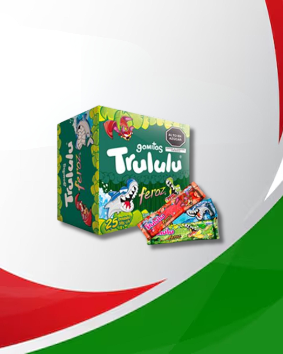 Gomitas Trululu Feroz 12 Displays x 25 Unid