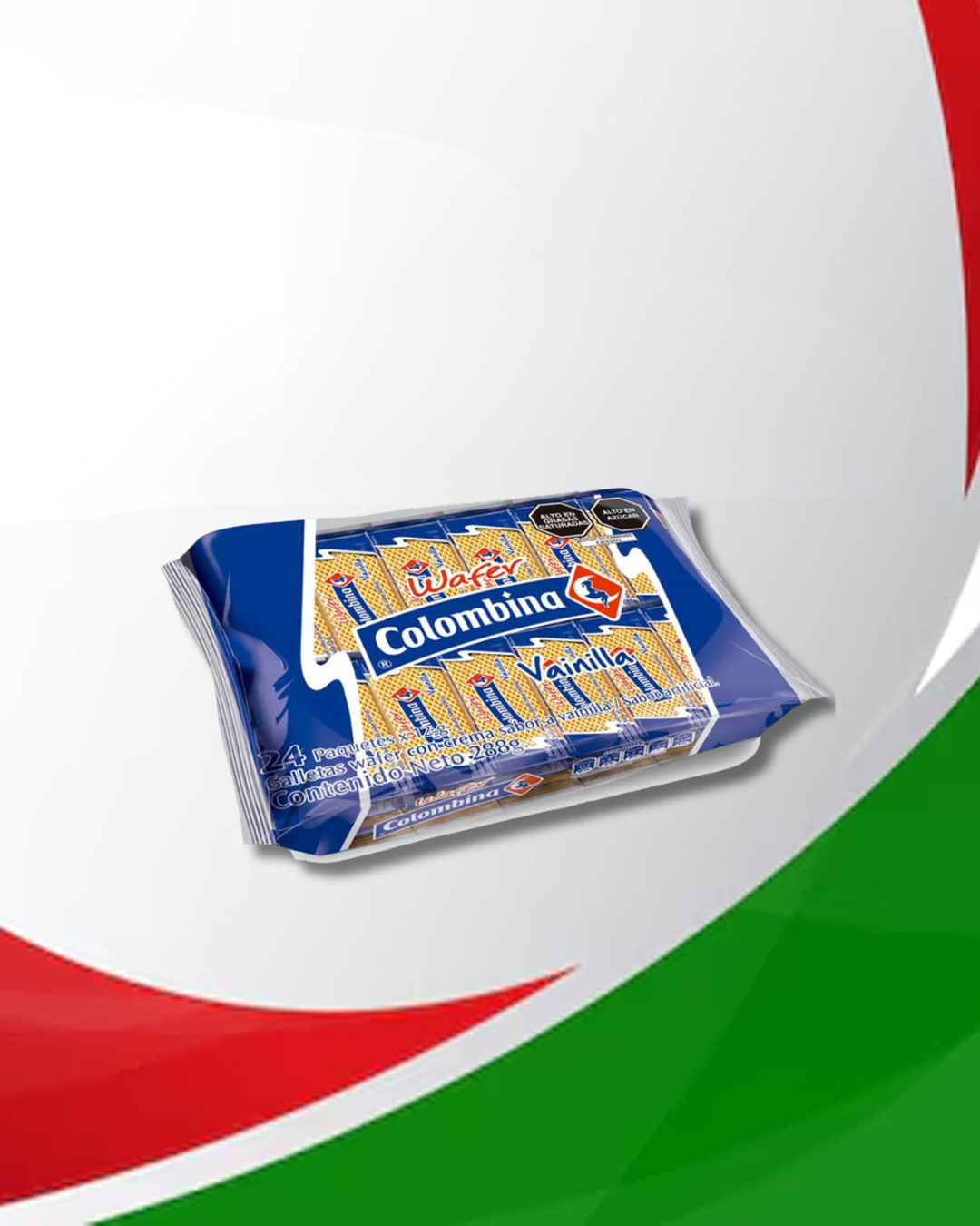 Colombina Wafer Vainilla 16 Bolsas x 24 Unid