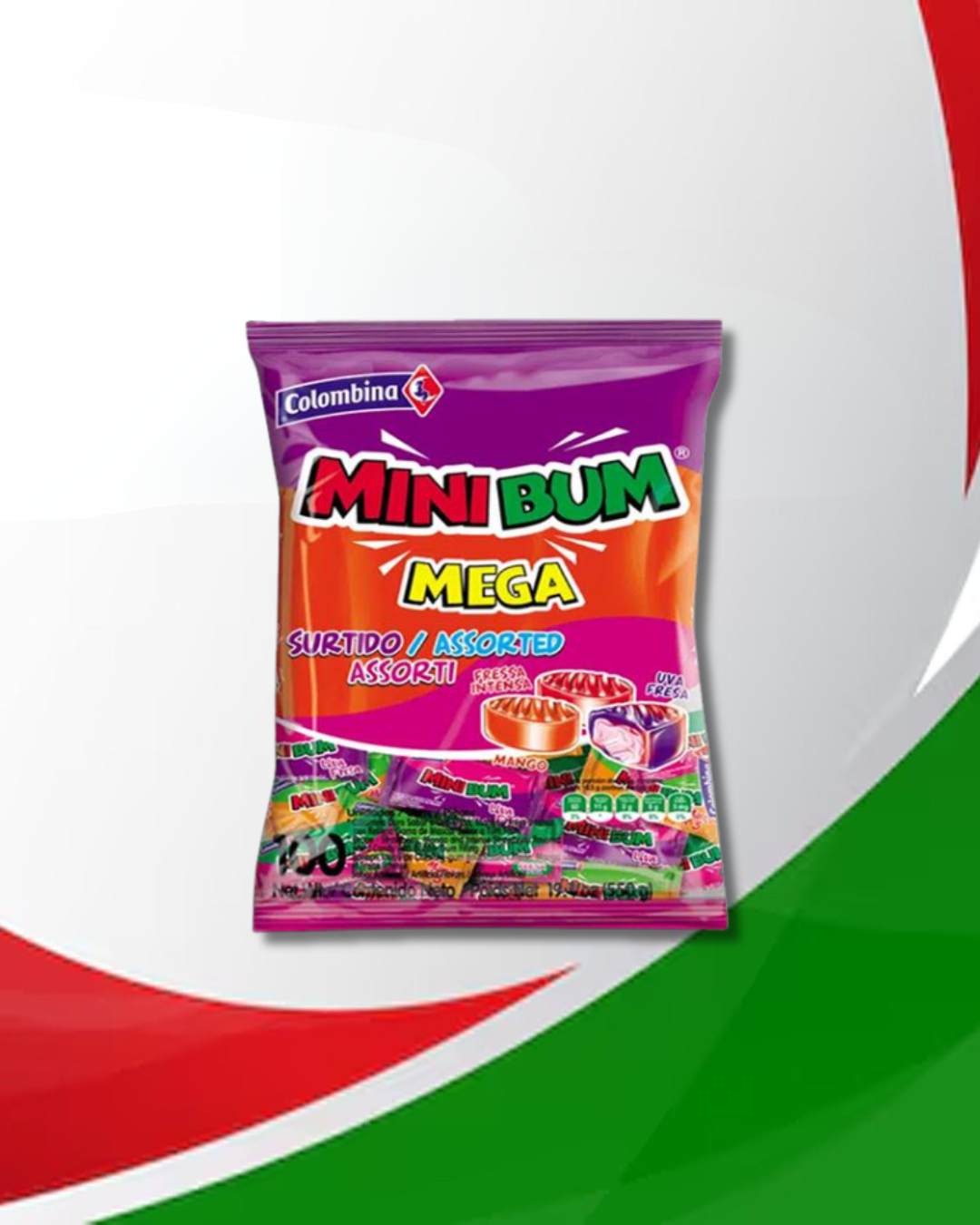 Caramelos Bonbonbum 16 Bolsas x 100 Unid