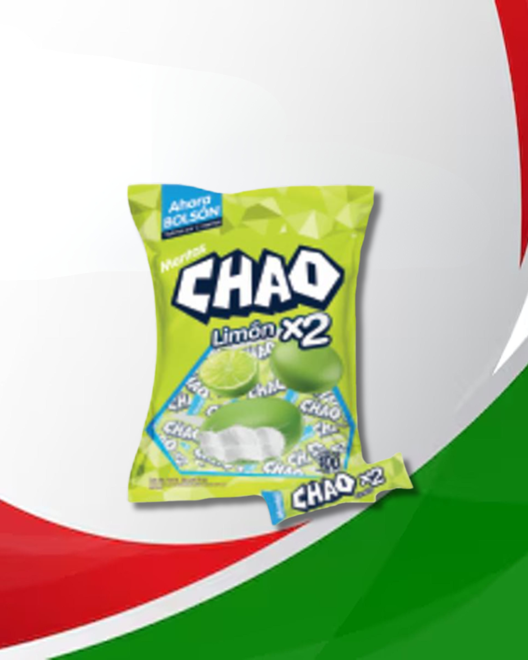 Caramelos CHAO Limón 18 Bolsas x 100 Unid